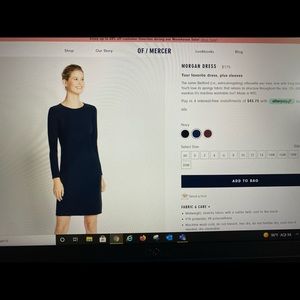 Of Mercer Navy Morgan Dress 00